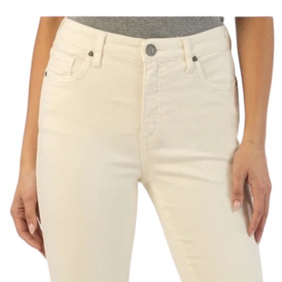 Kut from the Kloth Ecru Connie Fab Ab Ankle Skinny Jean - Picture 2 of 11